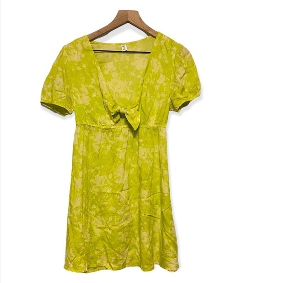 NWT Nordstrom Bp Green Tie Front Knot Dress Size XS. Beach coverup - Picture 2 of 7